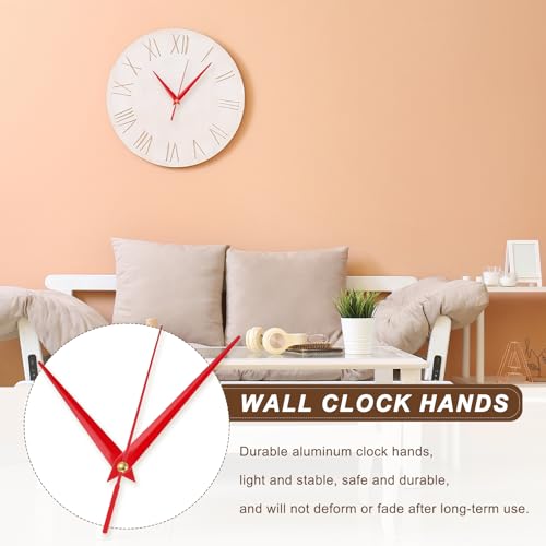uxcell Red Aluminum Clock Hands Kit 10 Sets for DIY Repair & Home Decor