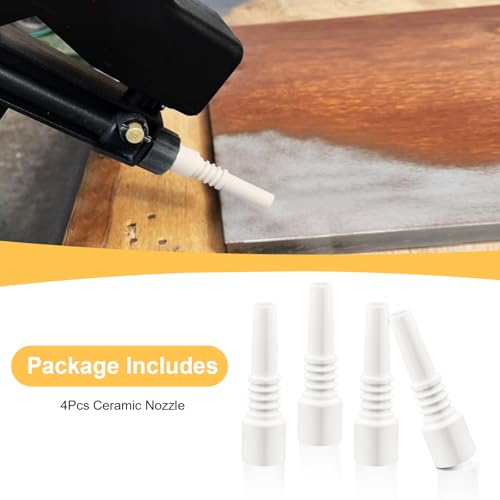 Sand Blaster Ceramic Nozzles Replacement Sandblasting Tips, 10mm Nectar Collector, Ceramic Rust Removal Sandblast Machine Nozzle (4 Pack)