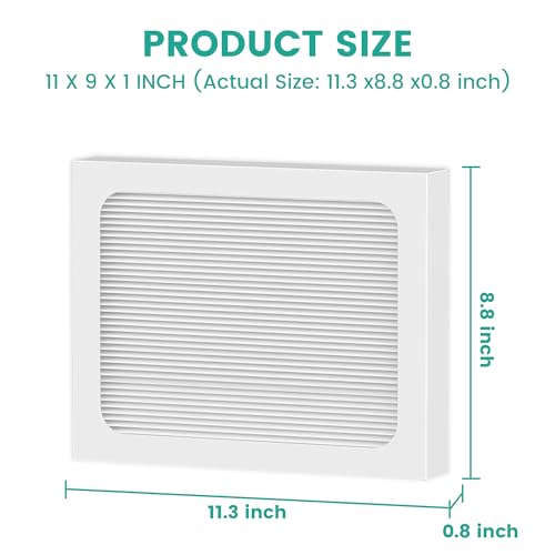 Pelano 4 Pack 9x11x1 MERV 13 Replacement Dehumidifier Filter for Santa Fe Compact70 Ultra70 Element Compact2 UA65H