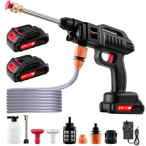 Hocamel RED Cordless Portable Handheld Washer with Foam Pot & Water Spray