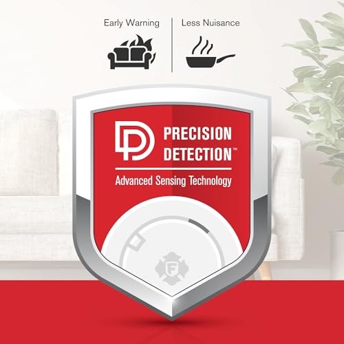 First Alert Hardwire Smoke Alarm with Battery Backup - 1-Pack, Precision Detection SMI100-AC