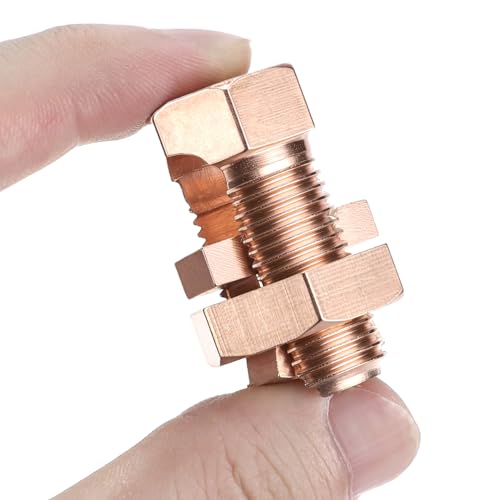 QWORK Copper Grounding Clamps 10-Pack, 2-6 AWG Grounding & Bonding Connectors