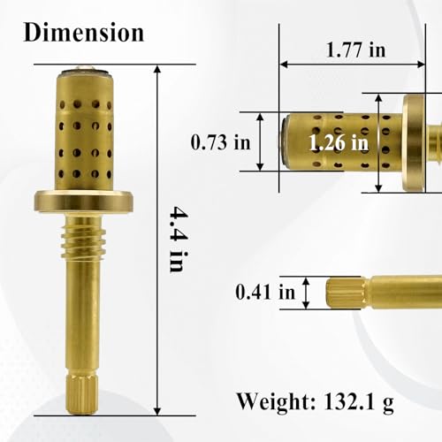 Ebrmeiwo TA-10 Flow Control Spindle Assembly for Shower Valve Replacement