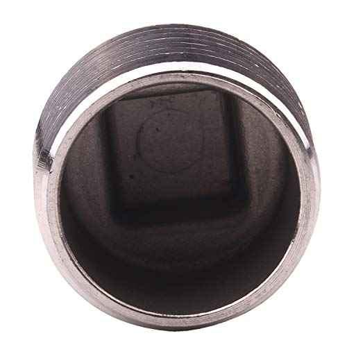 Stainless Steel 304 Cast Pipe Fitting, Square Head Cored Plug, Class 150, 1 Inch NPT Male