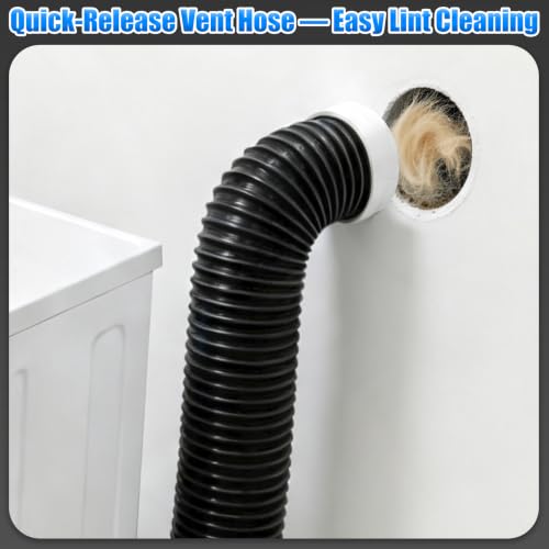 Builimeer 4INx3FT Heavy-Duty Flexible Dryer Vent Hose – 4" Diameter, 3ft
