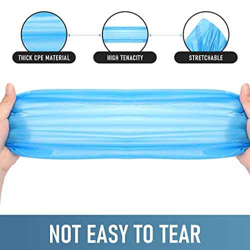 Shoe Covers Disposable Non Slip - Pack of 100 (50 Pairs), Premium Waterproof and Recyclable Shoe Booties Covers for Indoors, Fits Up To 11 US Men and 13 US Women Size
