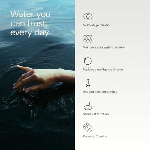 Aquabliss SF100 Chrome Shower Filter - Daily Revitalize Water Purifier
