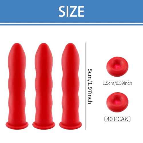 40 Pcs Caulk Tube Sealer Caps, Caulking Gun Tip Caps, Caulking Tool Accessory, Caulk Sealer Saver for Open Caulking Tube Sealing and Preserving, with Storage Box for Easy Storage