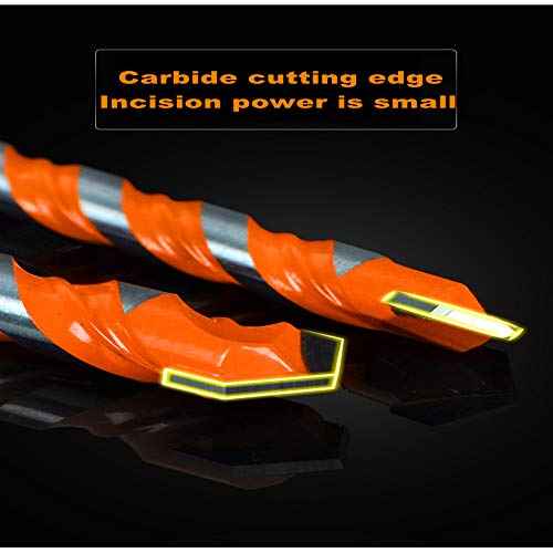 7Pcs Ultimate Drill bits£¬Carbide Drill bit Set, Masonry bit bit with Tungsten Carbide Drill bit, Drilling and Punching Work kit for Ceramic Tile, Concrete, Brick, Glass, Plastic and Wood