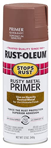 Rust-Oleum Stops Rust Rusty Metal Primer Spray 12 oz Flat Brown - Standard Pack