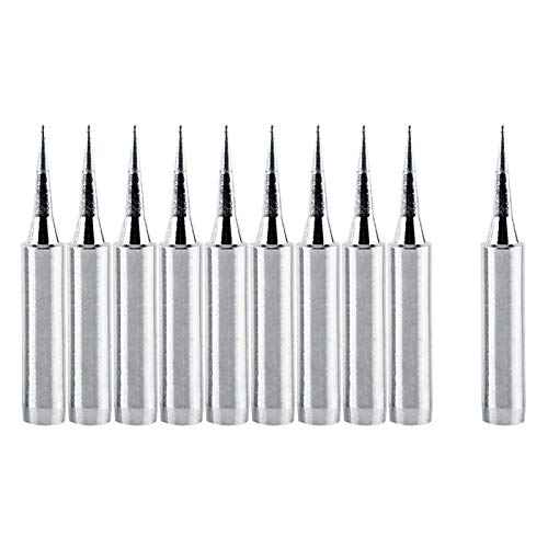 10Pcs Soldering Tips, Mechanic Soldering Iron Tips Replaceable Micro Soldering Iron Tips, 900M-T-I Detail Soldering Tips for k601