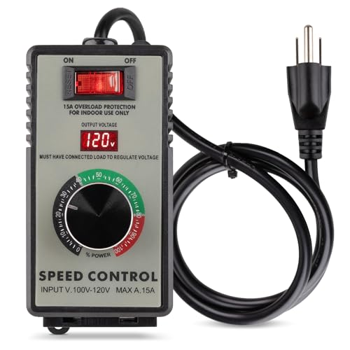 ReeMoo 120V 15A AC Motor Speed Controller for Brushed Motors