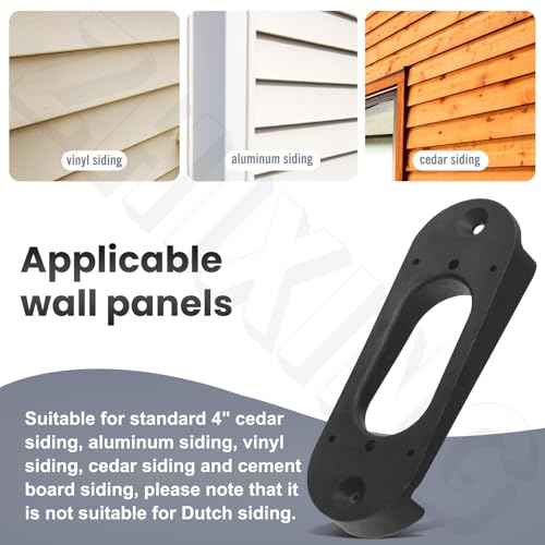 Doorbell 4" Standard Vinyl | Aluminum | Hardi Board | Cedar Siding Mount Compatible with REO-Link Doorbell WiFi Camera, Wedge Kit Design for Nest Wireless Doorbell - Keep The Doorbell Level
