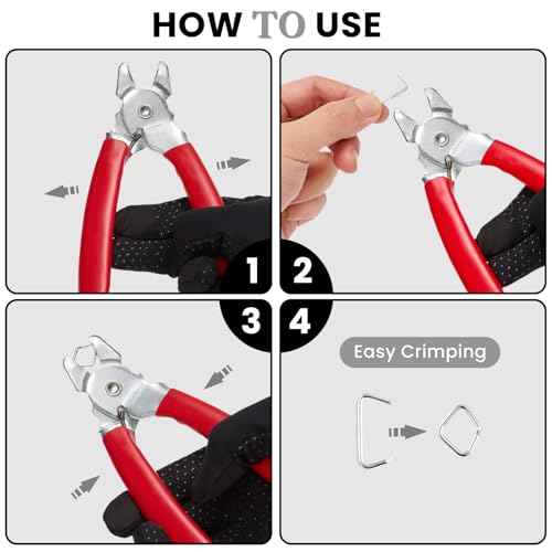 Hog Ring Pliers,Professional upholstery Hog Rings Pliers Kit,Auto Upholstery Installation Tool for Fence,animal pet cages,railings,wires,Ropes,sausage and Meat Casings(Bent Hog Ring Plier)