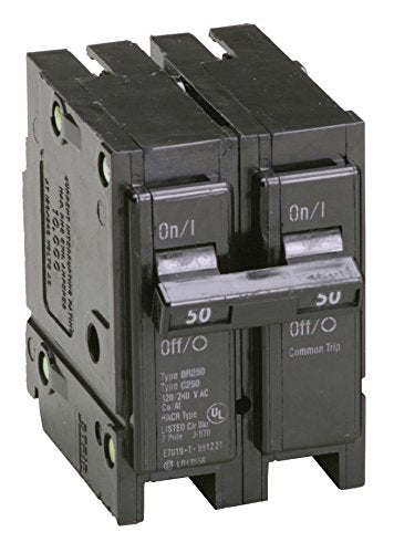Eaton 50 Amp Double Pole Circuit Breaker 240V Interchangeable Load Center
