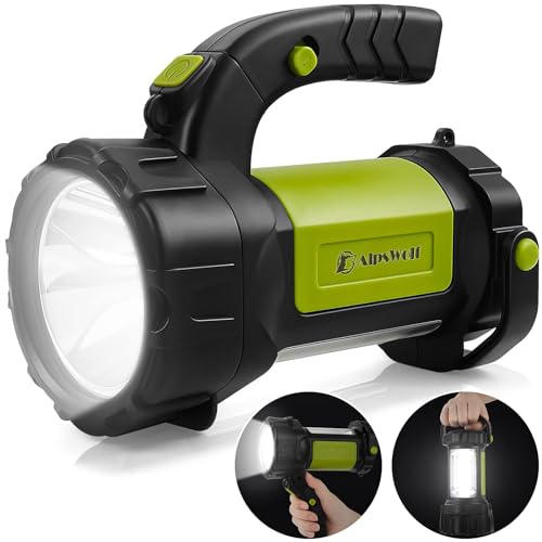 AlpsWolf Rechargeable Camping Lantern with 800LM Brightness, 3600mAh Power Bank, Green, 1 Pack