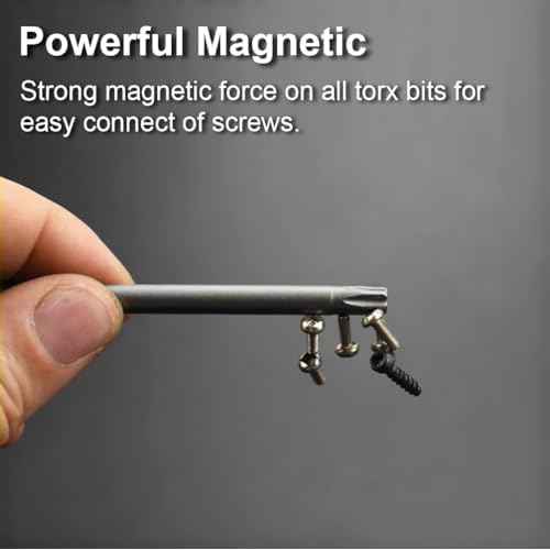 PTSLKHN 10PCS T25 Torx Screwdriver Bit Sets, 4¡®¡¯Length Magnetic Security Torx Bits Set (10, T25-4inL)