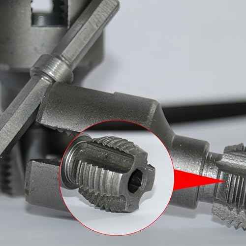 2025 Dual-Function Pipe Threading Tool ? Internal & External Thread Cutter for 1/2" & 3/4" PVC/Plastic Pipes, Pipe Thread Cutting Tool for Plumbers, DIYers, & Contractors (1/2" (DN15)+3/4" (DN20))