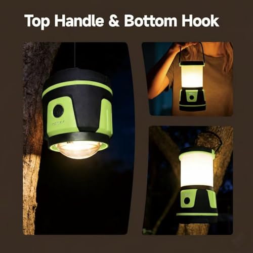 Cullaby Rechargeable Emergency Lantern 3000 Lumens Green Camping & Power Outage Light