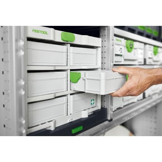 Festool Systainer³ SYS3 S 76 TRA Mini Storage Case with Transparent Lid