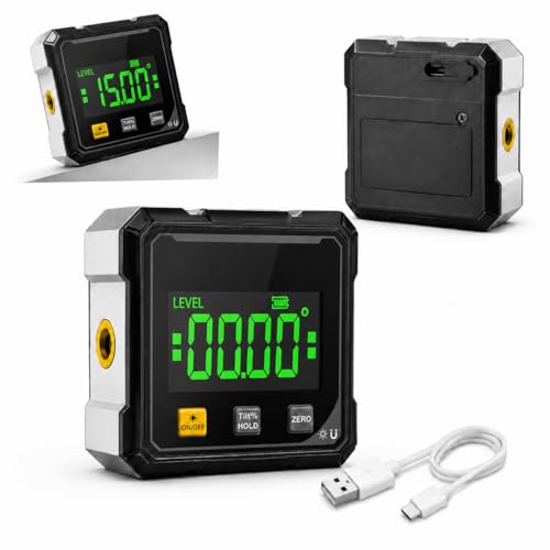 AKELOR M 4-Sided Magnetic Digital Laser Angle Finder Inclinometer