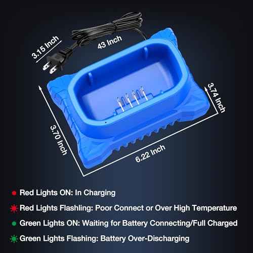 Replacement for Kobalt 40V Battery Charger, OGJUNX Rapid Charger Applicable to for Kobalt 40V Max Battery KB440-03 KB540C-06 KB540-06 KB2540C-06 KB640-03 KB240-06 KB640-06 KB245-06