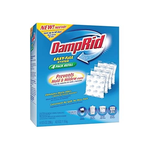 DampRid 42 oz Moisture Absorber Refill Pack, 3-Count No Scent