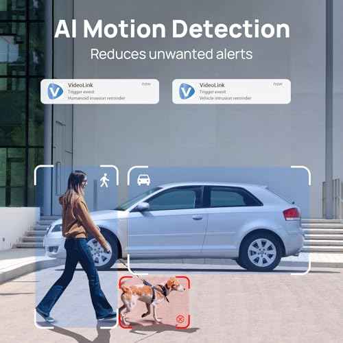 4MP PoE IP Camera Outdoor, Security Network Camera with Mic/Audio, 2.8mm Lens Wide Angles,Smart Human/Vehicle Detection,98ft IR Night Vision,H.265+,IP67 Waterproof,BlueIris,NDAA Compliant