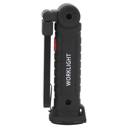 Portable LED Flashlight Torch, 5 Lighting Modes Handheld Work Light with Magnet, USB Rechargeable, 800mAh Battery for Camping, Maintenance, Emergency