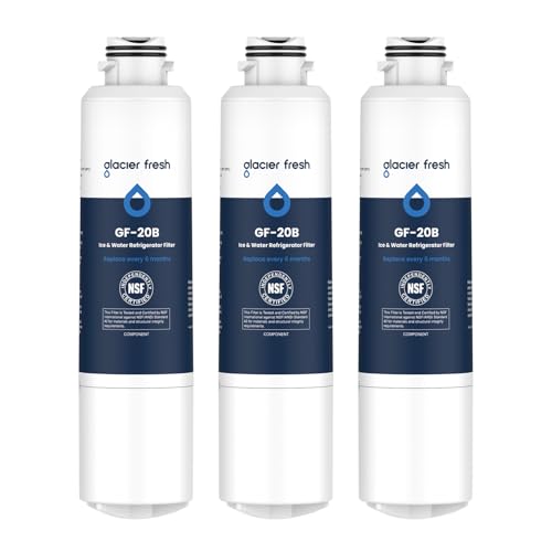GLACIER FRESH Samsung Water Filter Replacement Pack of 3 - NSF Certified, Easy Installation