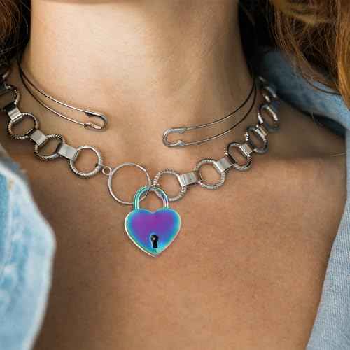 4Pcs Small Heart Shaped Locks with Key Mini Metal Heart Padlock Colorful Personalized Love Padlock Diary Lock and Key Set Heart Lock Mini Lock for Diary Book Travel Suitcase Luggage Box Case Key Keye