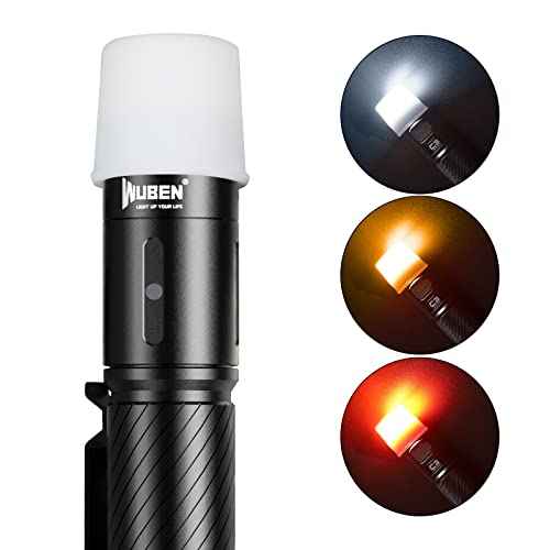 WUBEN AC1 3 Colors Flashlight Diffuser Durable Compatible with 24.5-26mm Diameter Lamp Caps for C3 L50 L50S TO40R TO46R Flashlight