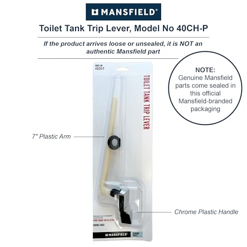 Mansfield Model 40 Flush Toilet Tank Lever Chrome Replacement | Durable & Easy Install