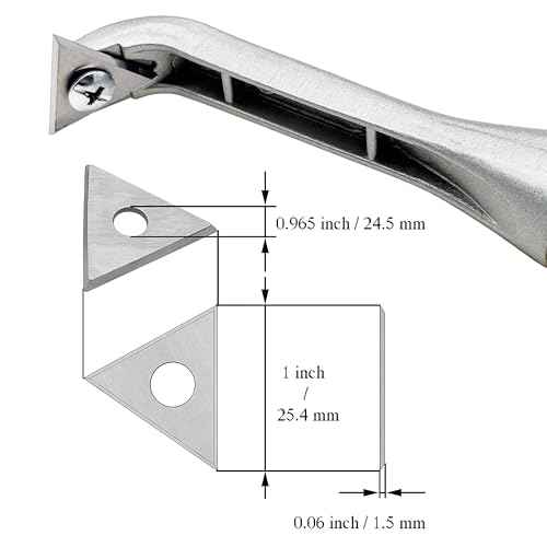 LU&MN Carbide Scraper Tool ? 1-INCH Tungsten Carbide Triangular Blade, Heavy-Duty Paint, Glue & Putty Remover with Ergonomic Non-Slip Handle