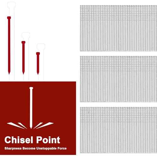18 Gauge Brad Nails, 6000 Counts 1-1/4-inch 18 GA Brad Nails, Galvanized Nails for Nail Gun, Finishing Nail Gun Nails for Pneumatic, Electric Brad Nailer Gun