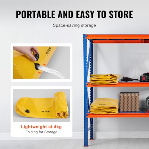 VEVOR 4ft Flood Barriers 6in High Water Barrier Bags for Home & Garage