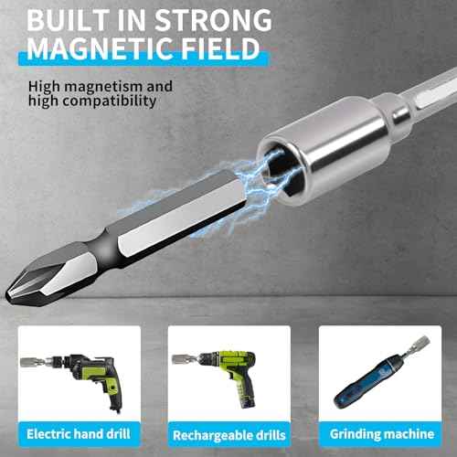 3 Pcs 4mm to 1/4 Bit Adapter Magnetic, Precision 0.4 Inches Socket Adapter for 4mm Electric Screwdriver, Durable Hex Shank Converter for Professionals, Tinkerers, and Hobbyists