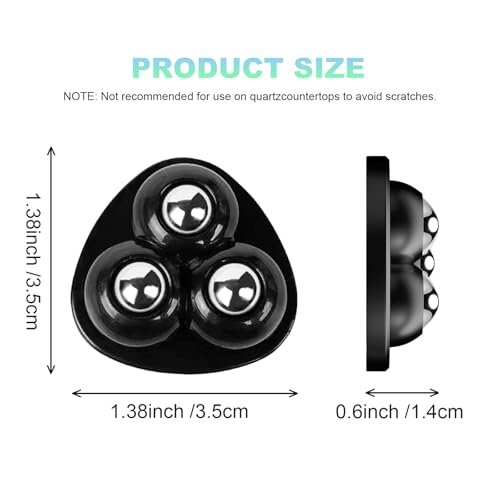Black Self Adhesive Appliance Sliders 8 Pack for Kitchen & Furniture - Tasttin