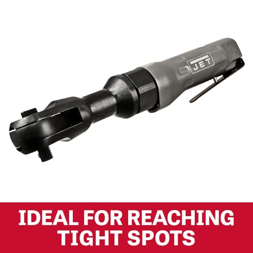 Jet 3/8-Inch Pneumatic Ratchet Wrench Model JAT-301, 50 ft-lbs, 200 RPM, Square Drive