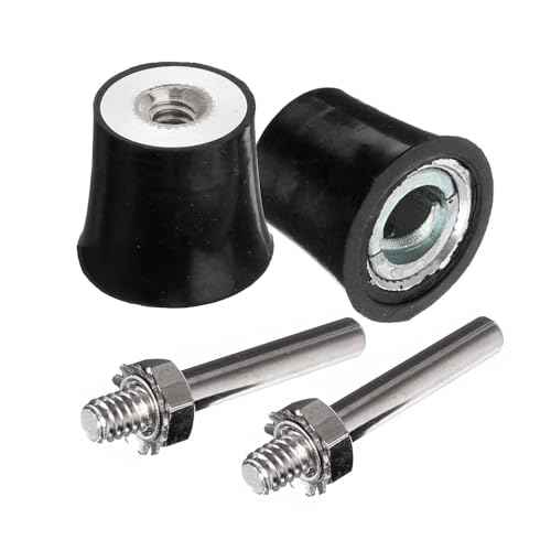 Yakamoz 2Pcs 1-Inch Sanding Pad Roll Lock Disc Holder Quick Change Roll Lock Sanding Discs Polishing Pads Holding Adapter Attachment for Drill Air Die Grinder Sander Grinding Rotary Tool - 1/4" Shank