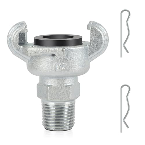 Air Hose Fitting Replacement Chicago Air Fitting 1/2, NPT Male End Chicago Air Fitting, 0.5" Iron 2 Lug Universal Coupling