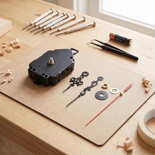 Quartz Wall Clock Movement with Low Noise Pendulum Mechanism - DIY Replacement