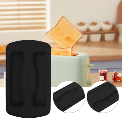 UPKOCH Silicone Toaster Top Cover Lid Black 6.88 x 4.13 in - 1pc