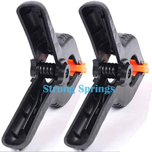 ONDY 2 Pack Of 9¡± Large Spring Clamps Heavy Duty Nylon Muslin Woodworking Clamps Photo Studio Backdrops Backgrounds Clamps Set, the Jaws Have a Maximum Opening of 4"