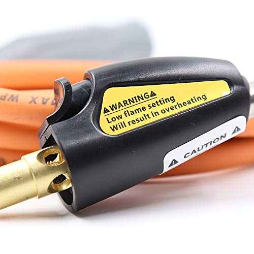 Double Valve Self-Ignition MAPP And Propane Torch With 60 inch Hose And Stainless Steel Head For Soldering