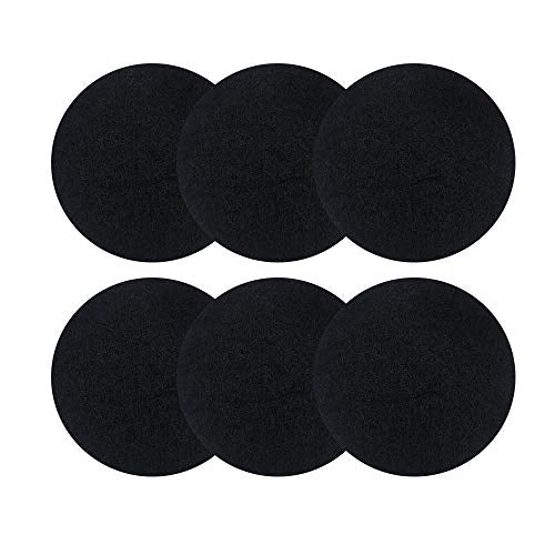 ddLUCK 7.25" Charcoal Filters for Compost Bins, 0.4" Thick, 6 Pack