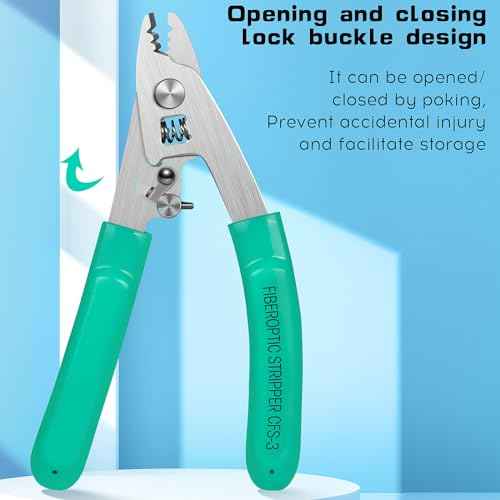 Stainless Steel Fiber Optic Stripper 3 Port Hole Adjustable Openin Optical Fiber Stripper Fiber Optic cutter Tool For 125¥ìm-250¥ìm Coating Stripping tool Fiber optic stripping pliers