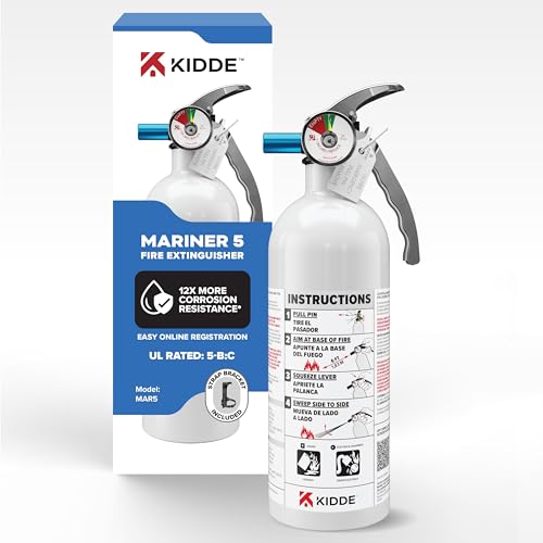 Kidde Mariner 5 Fire Extinguisher 2.5 lbs. - Marine Fire Safety Class B:C