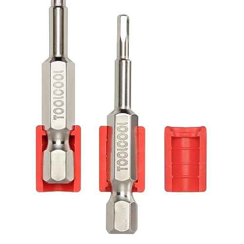 Toolcool 10 Pcs 12 Holes Hex Bit Holder Organizer Screwdriver Bit Holder 1/4 Inch Bit Storage Flexible Plastic