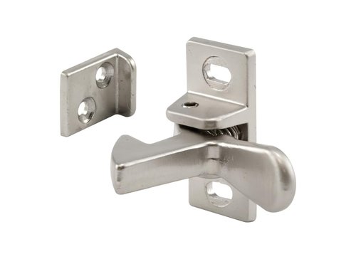 Prime-Line U 10882 Cabinet Door Elbow Catch, Cast Aluminum, Satin Nickel (Single Pack)